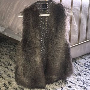 Ella Moss Fur Sweater Vest